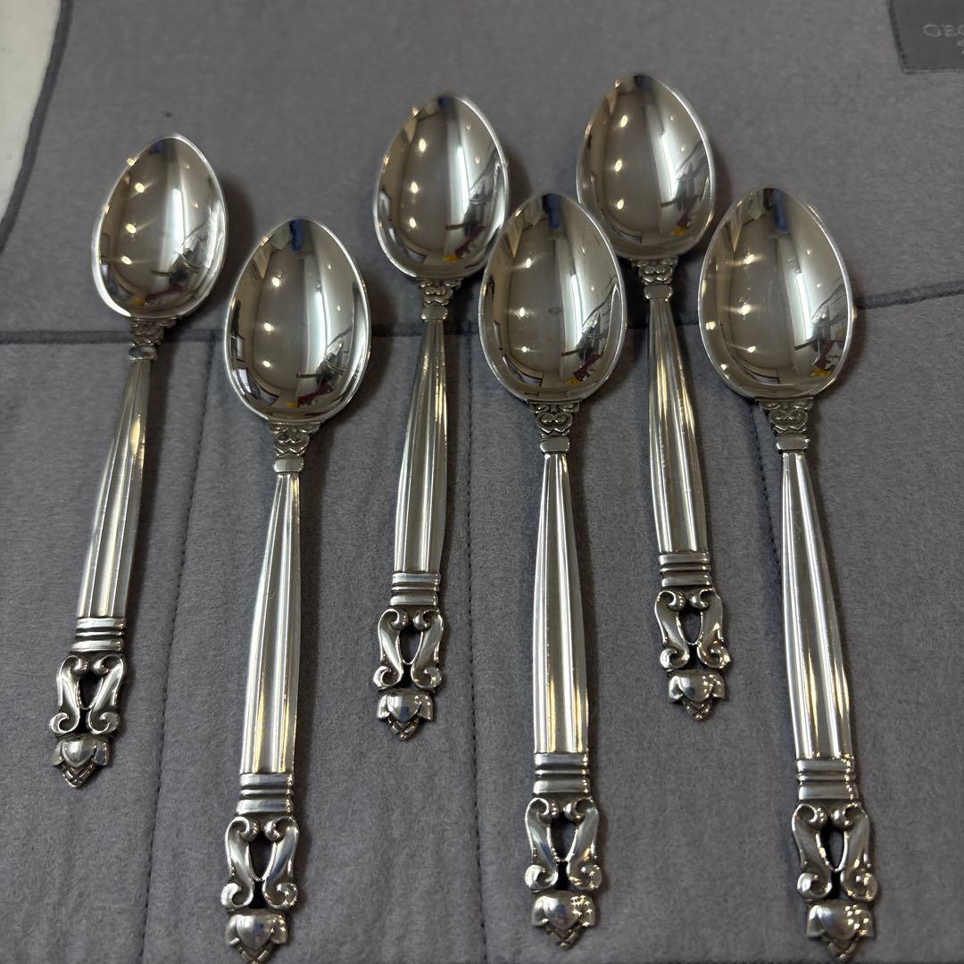 ジョージ ジェンセン　ティースプーン　６本セット