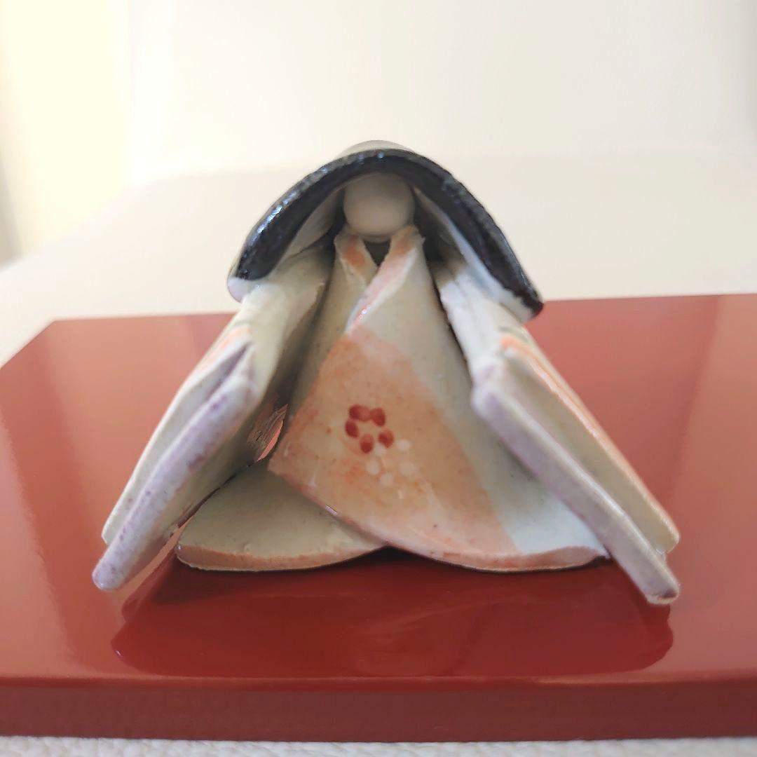 たち吉 陶器製 雛人形 屏風・台座付 ほら工房 浜田純子作 橘吉