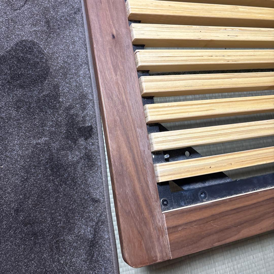 廃盤品　無印　木製 すのこベッド　シングル