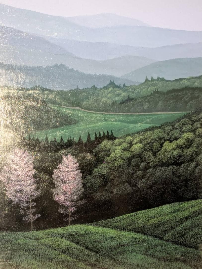 真作】絵画 上代誠 油彩10号 春の月 幻想的風景 箱・黄袋入 Z80 - メルカリ