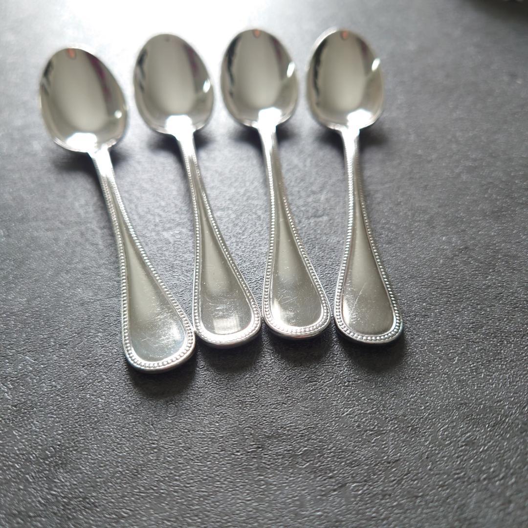 美品 クリストフル パール デミタススプーン 4点