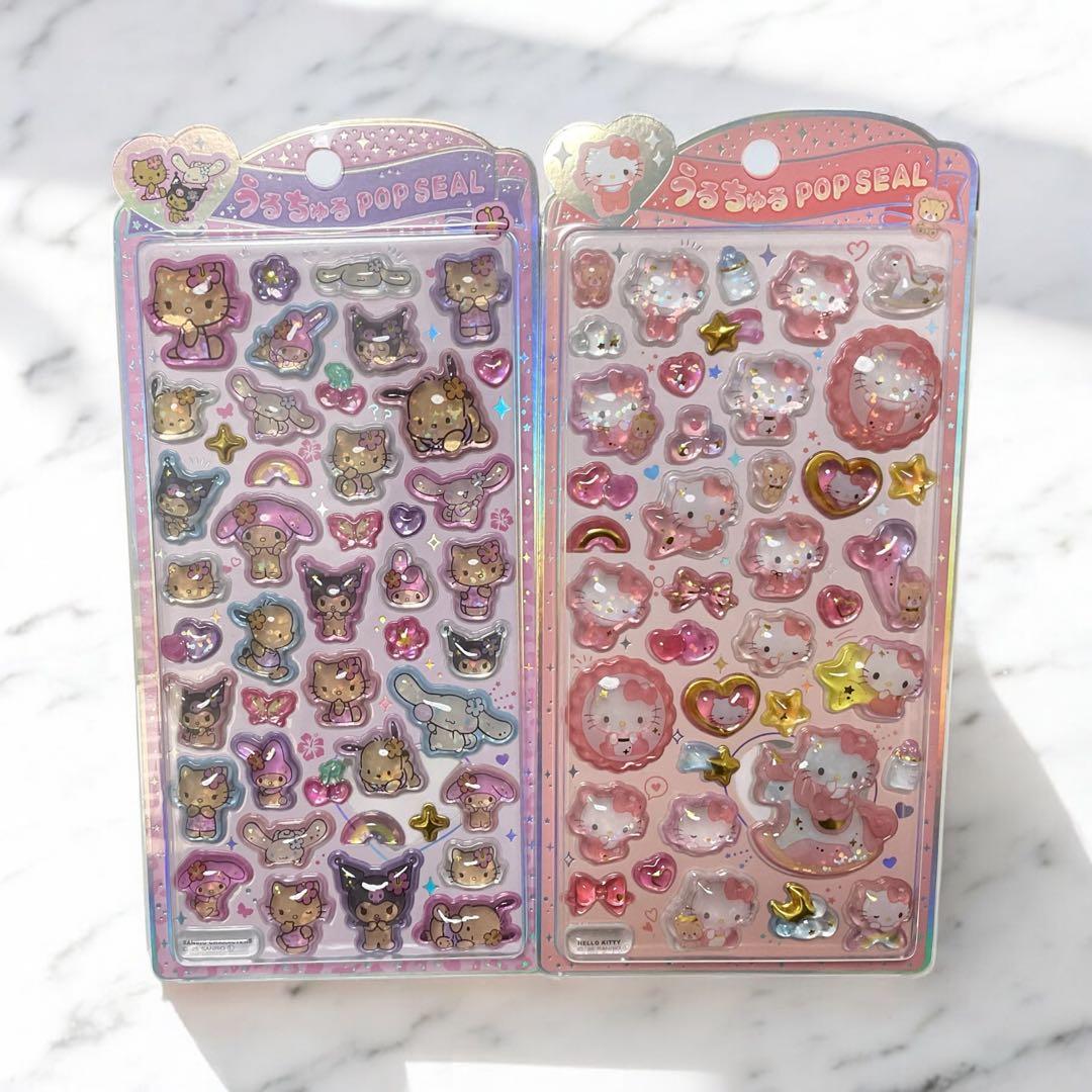 うるちゅるポップシール サンリオ日焼けキティ ベビーキティ 日焼け