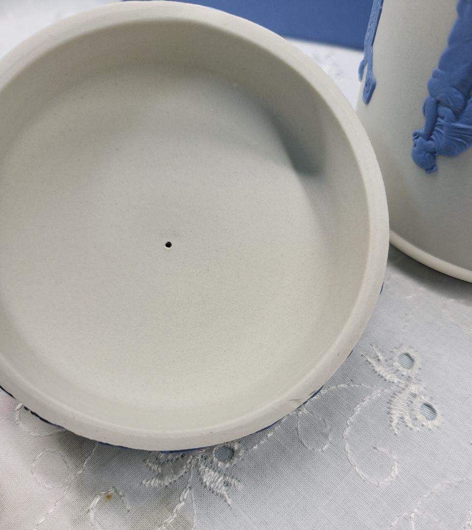 レア✨ウェッジウッド ジャスパー キャニスター ホワイト 茶葉 紅茶