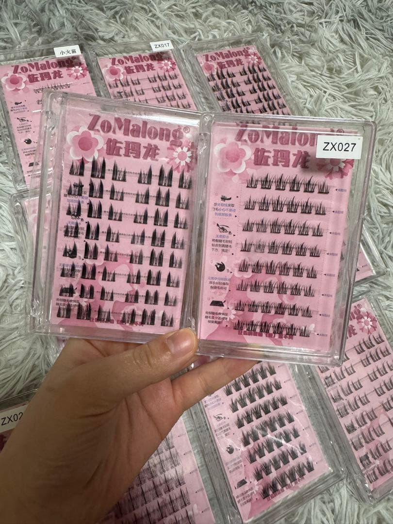 つけまつげ-セルフで完璧な位置調整ナチュラルアイラッシュ 超軽量 手作りの繊細さ