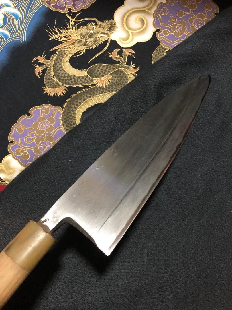 研ぎ済み】最高級 青鋼・水牛口 正豊 薄出刃包丁 和包丁 ナイフ 料理