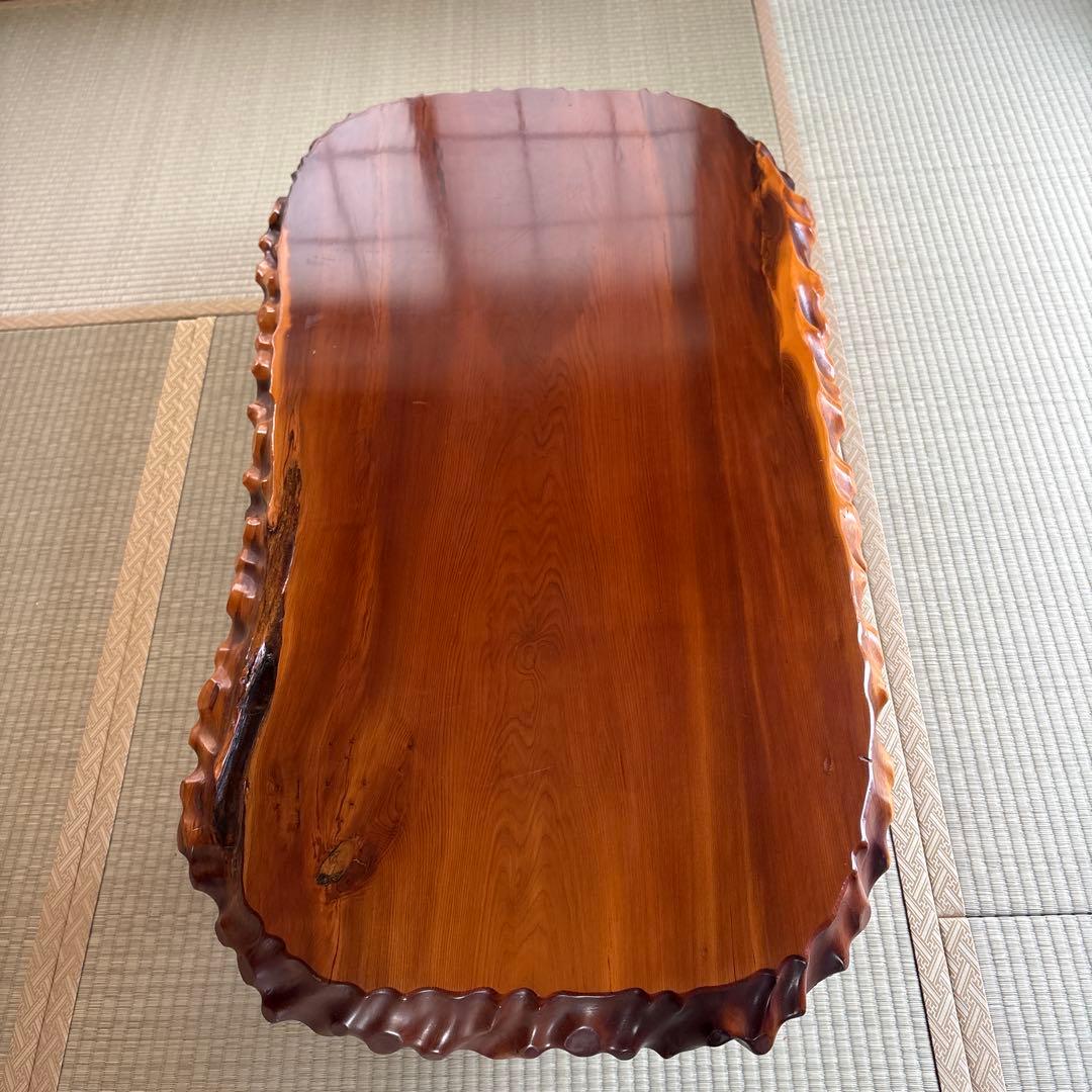 激震価格　最高級　天然無垢一枚板　ローテーブル　座卓　横長　貴重な逸品