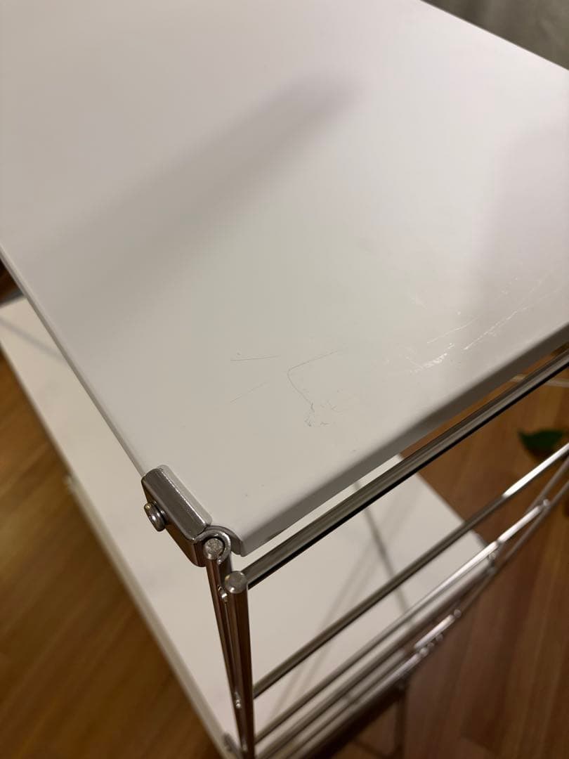 無印良品 ステンレス ユニットシェルフ （マットホワイト） ワイド 中 3段