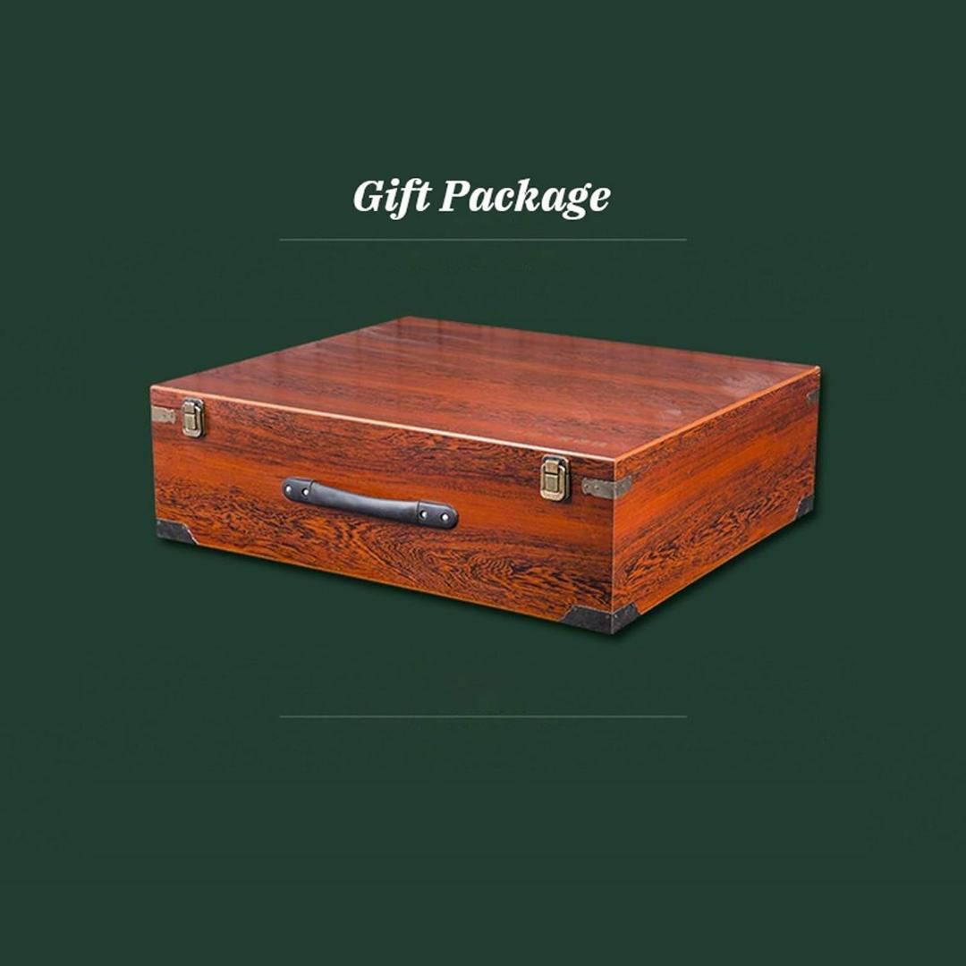 クラシック陶器食器ディナーセット・56ピースギフトボックスレリーフ青磁食器セット