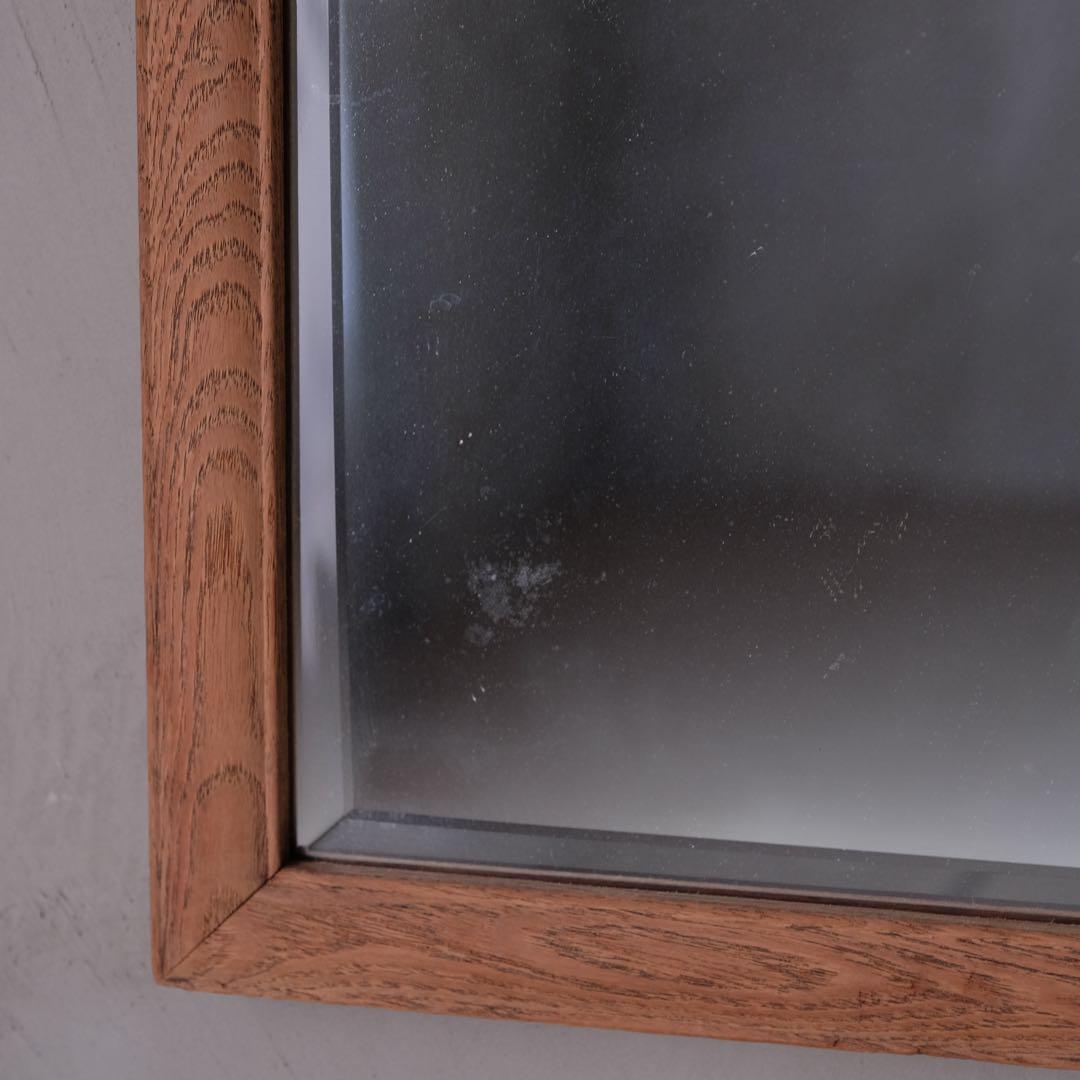 無垢材 壁掛け鏡　ウォールミラー 古家具 古道具 アンティーク ヴィンテージ
