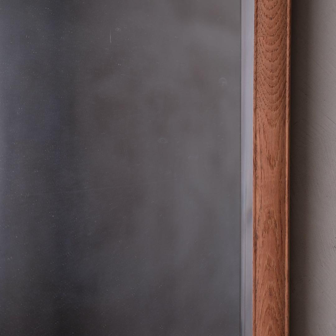 無垢材 壁掛け鏡　ウォールミラー 古家具 古道具 アンティーク ヴィンテージ