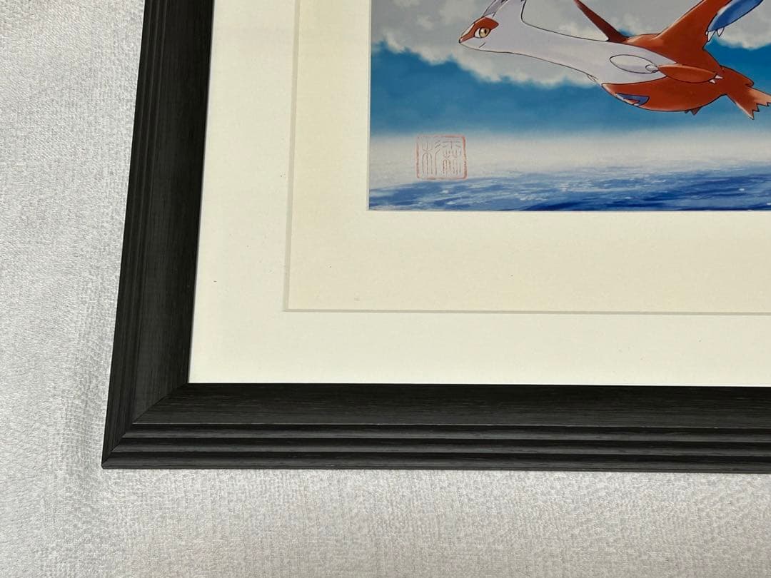 ラティアスとラティオスのいる風景 杉森健 複製原画 コレクタブル