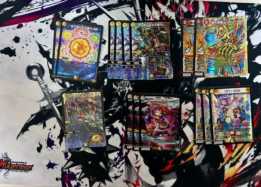デュエルマスターズ リースサムライ デッキ CS入賞構築 二重スリーブ