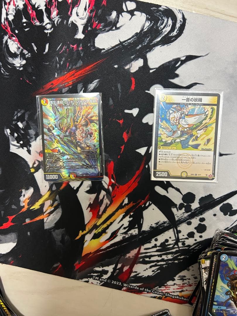 デュエルマスターズ リースサムライ デッキ CS入賞構築 二重スリーブ