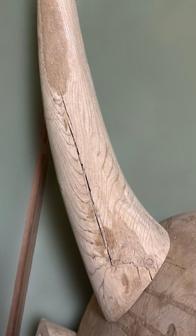 【特大】般若　木製手彫り