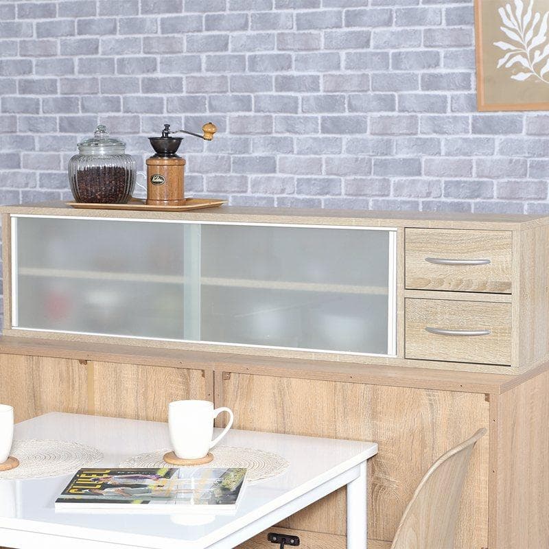 カウンター上収納ラック 幅120cm オーク [5120]