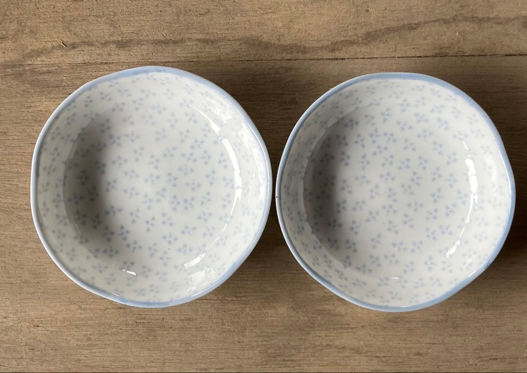 和食器 小鉢 小皿 38枚セット 美濃焼風 藍染 花柄 昭和レトロ まとめ売り