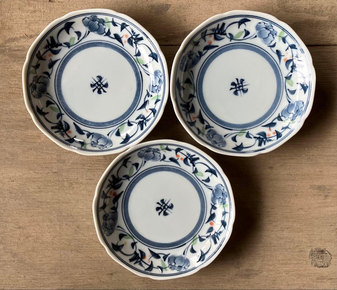 和食器 小鉢 小皿 38枚セット 美濃焼風 藍染 花柄 昭和レトロ まとめ売り