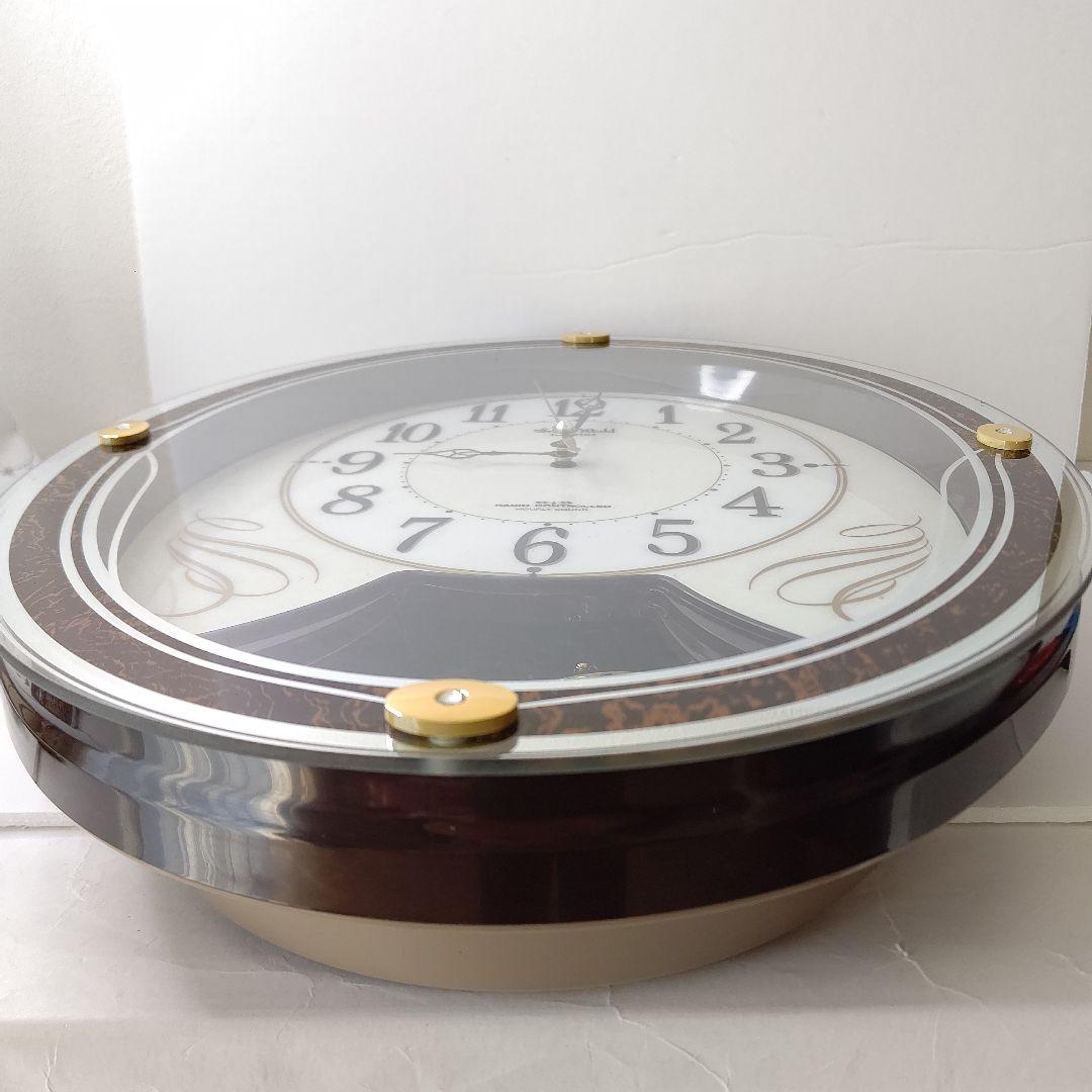 美品 リズム時計 掛け時計 電波 からくり 12曲収録 4MN508RH - メルカリ