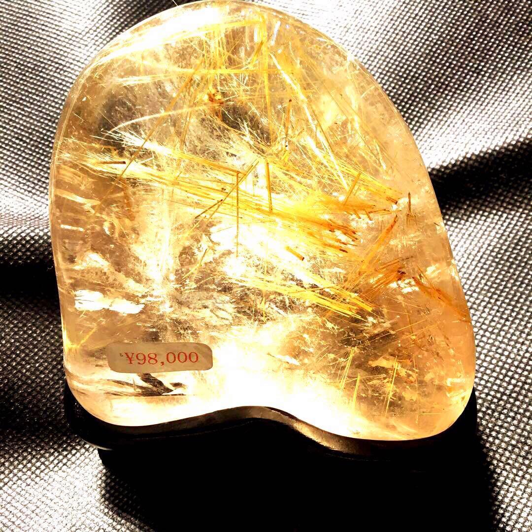 高品質　ルチルクォーツ置物　透明度高い　パワースートン　在庫処分　1点限定