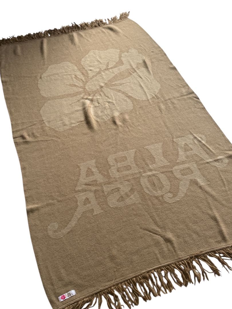 美品 レア アルバローザ 大判 ブランケット ひざ掛け ショール