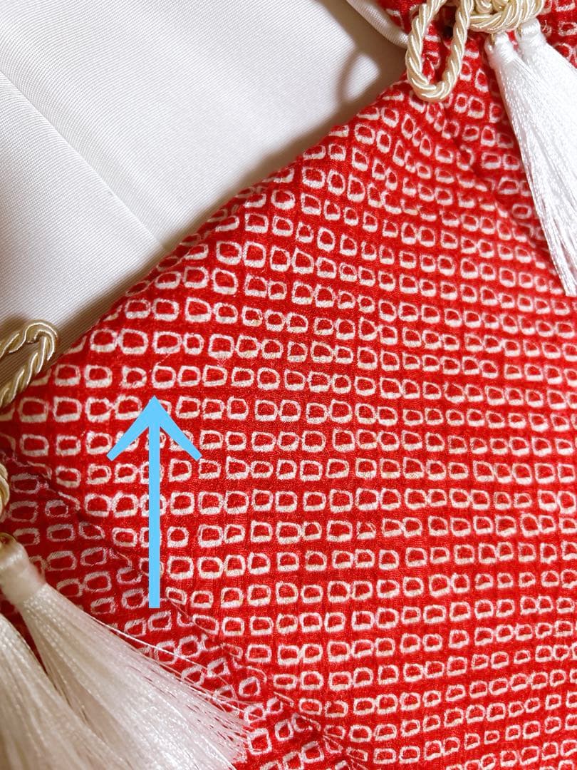 人気の総絞り被布♡七五三　3歳　フルセット　一式　赤系　正絹セット