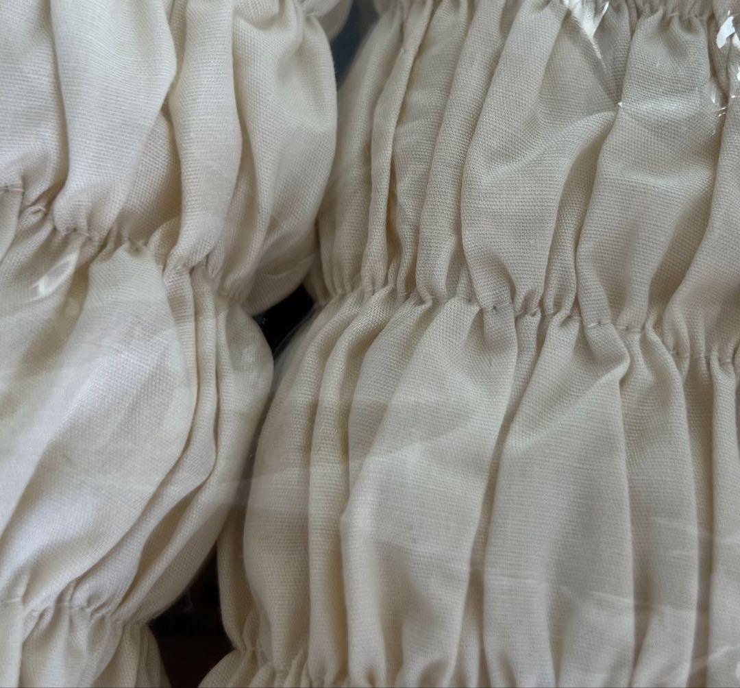 イオンドクター　レッグウォーマー　41 ベージュ　アイボリー　綿　ロング