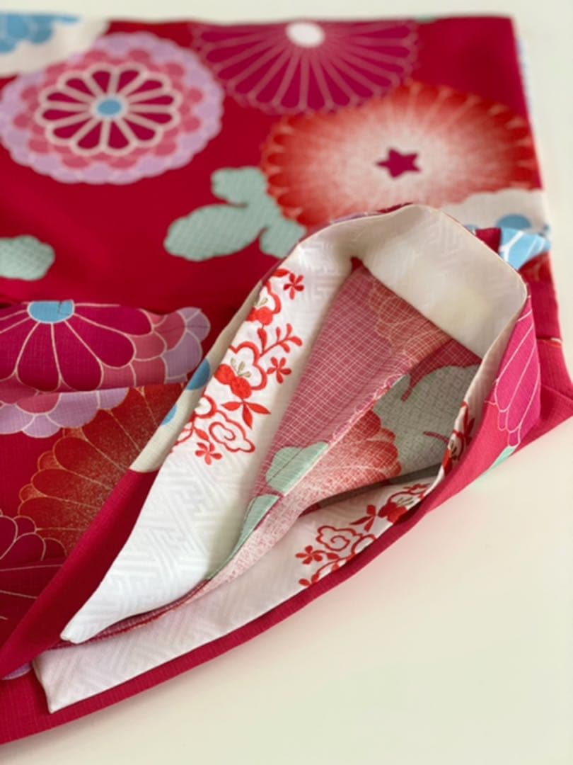 撫松庵　着物被布セット　三つ身七五三