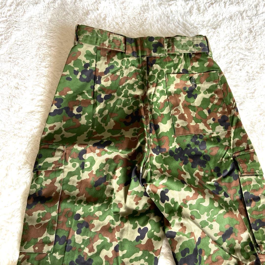 陸上自衛隊 旧迷彩 戦闘服ズボン 6A ウエスト84cm ドット迷彩 ベルト付