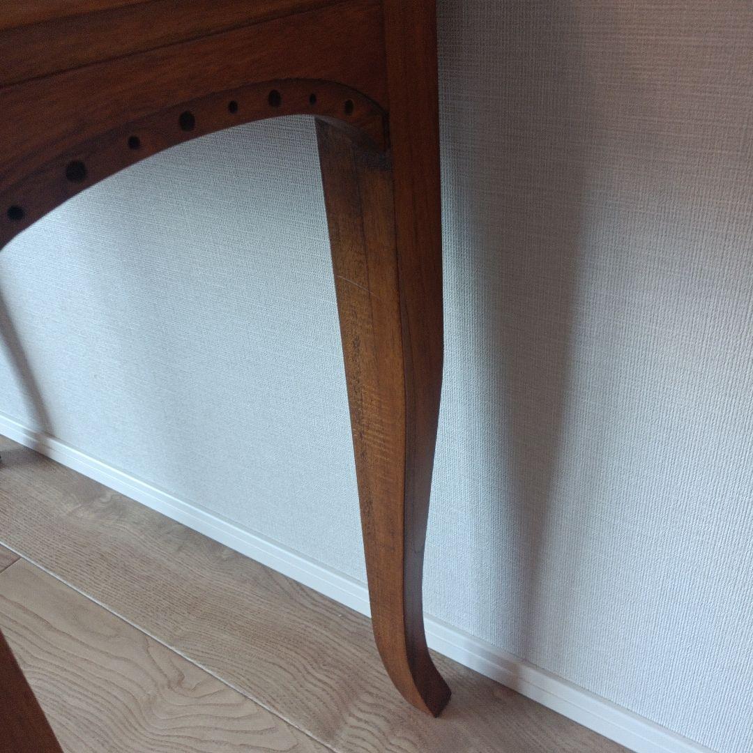 【 ギギliving 】 チーク無垢材 デスク 猫足