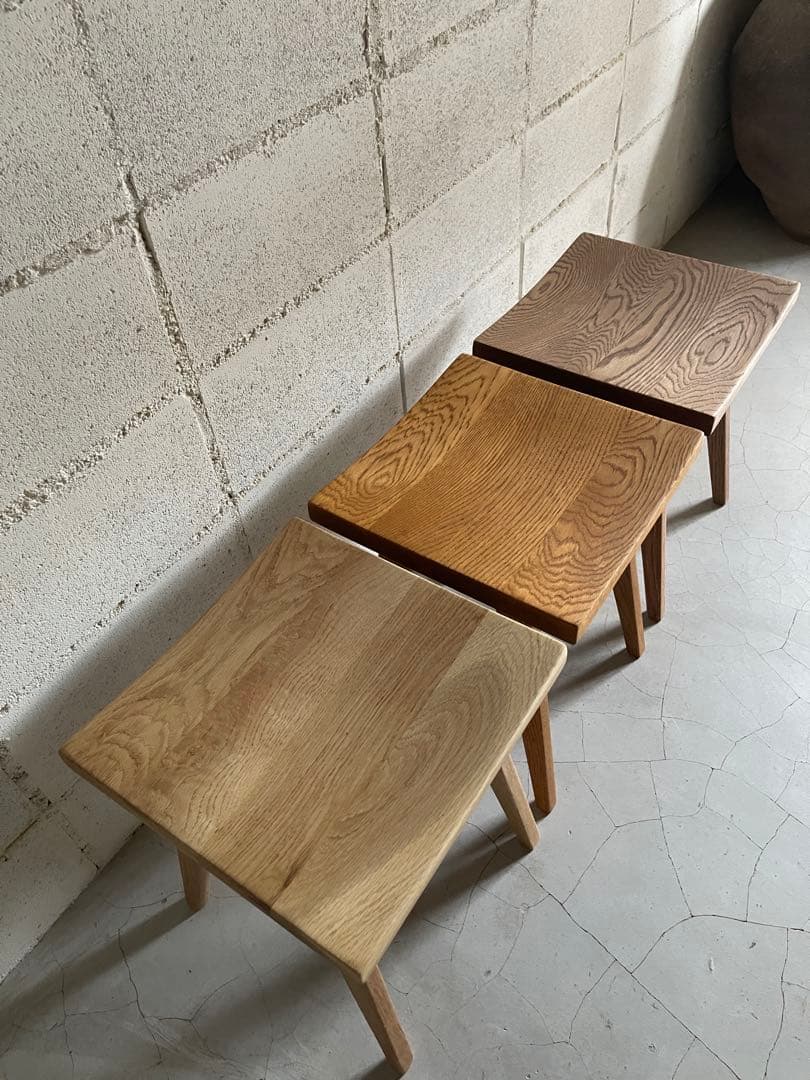 リフレッシュタイプチェア　ロータイプ　オーク無垢材　ウチダ　ライトオーク色