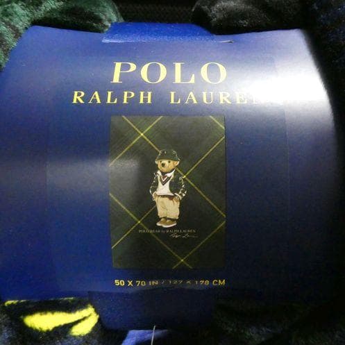 ポロ ラルフローレン ポロベア ブランケット チェック柄 マルチカラー