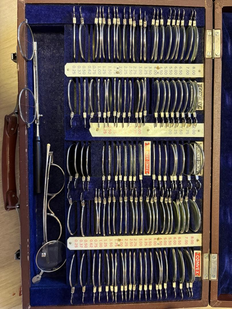 American Optical AO トライアルレンズセットケース付き中古