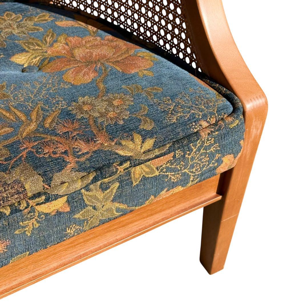 KZ030 【廃盤】三越ブルージュ　カントリーハウス　ラタン　籐　1Pソファ