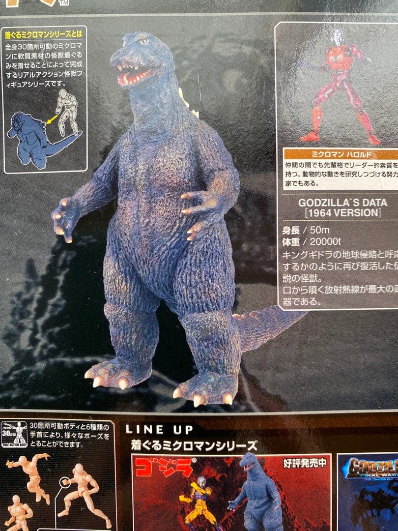 着ぐるミクロマンシリーズ　KM −SP01　ゴジラvsキングギドラ