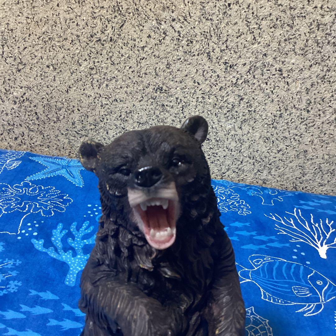 3726熊出没注意置き物ビッグサイズミニサイズ