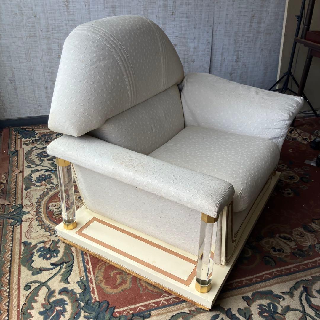 creations Curci Paris ロココ様式 木製 1人掛けソファー