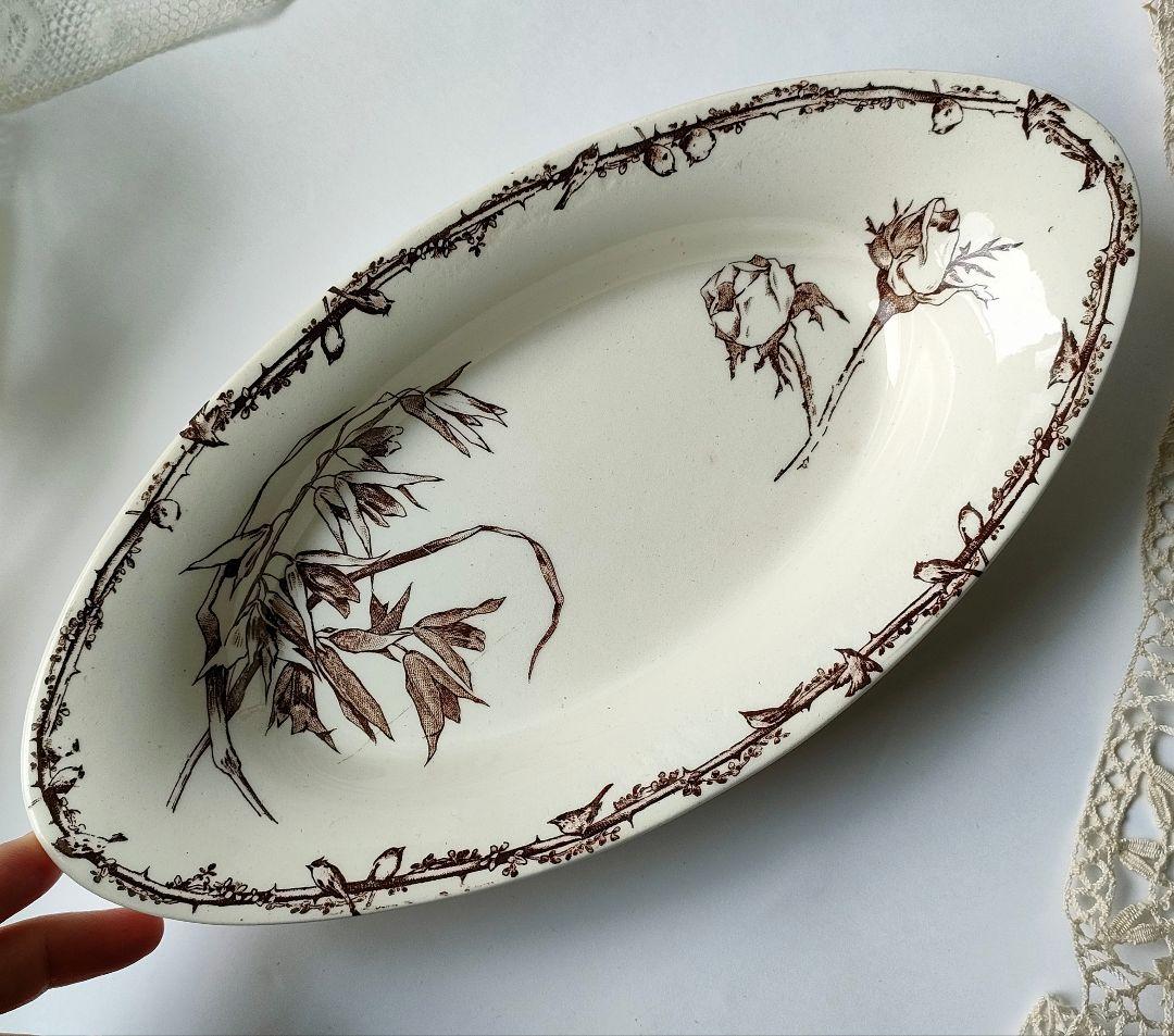 美品　Choisy le roi　薔薇　ravier 　フランスアンティーク