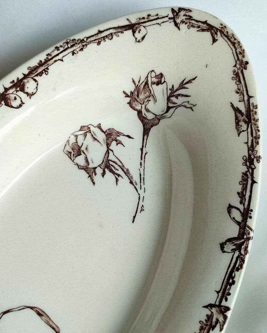 美品　Choisy le roi　薔薇　ravier 　フランスアンティーク