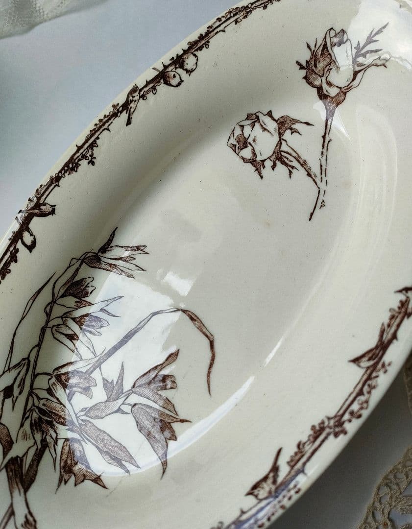 美品　Choisy le roi　薔薇　ravier 　フランスアンティーク