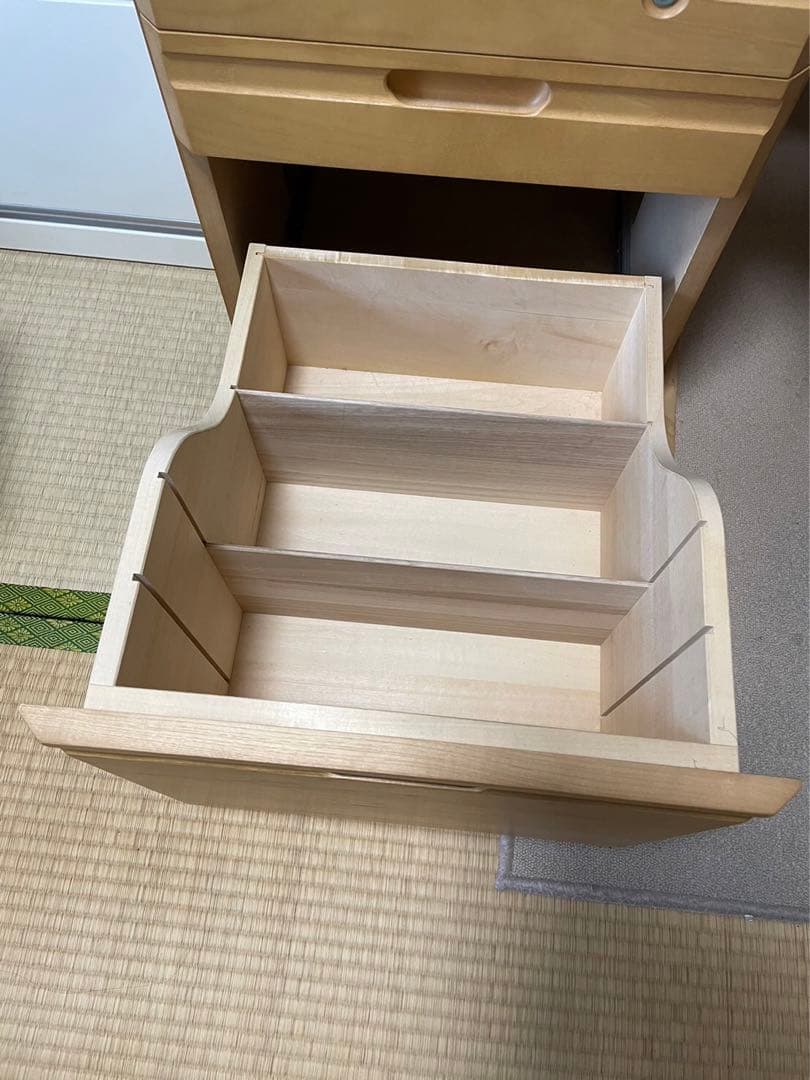 ❸カリモク ボナシェルタ ワゴン（学習机）