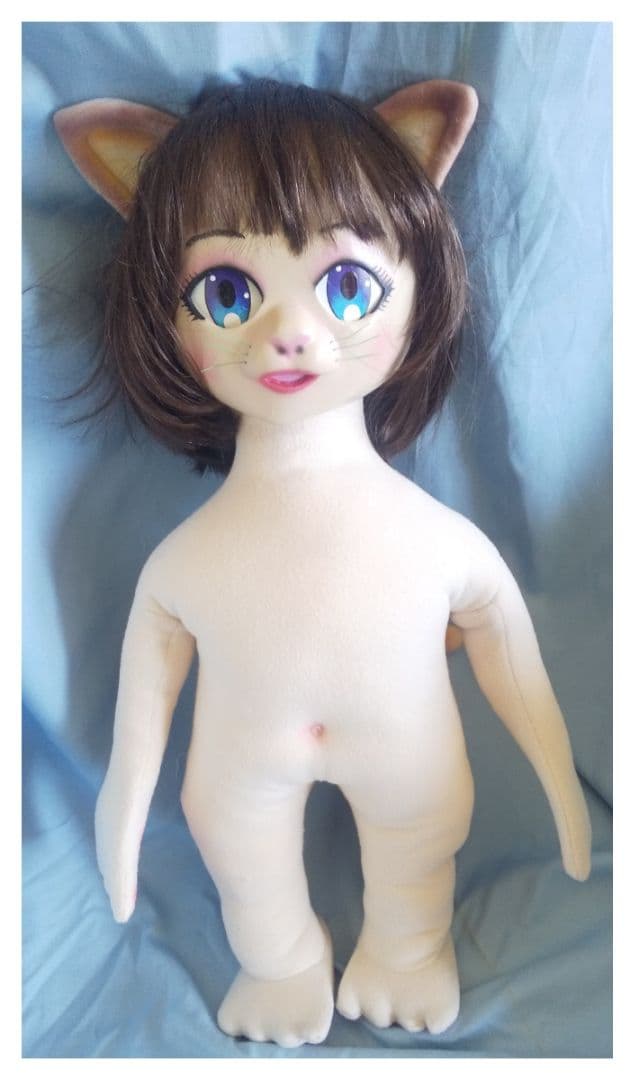 値下げ 等身大 着せかえ 三毛猫娘 ベビ～ 骨格入り