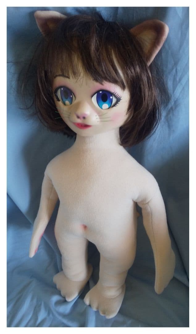 値下げ 等身大 着せかえ 三毛猫娘 ベビ～ 骨格入り