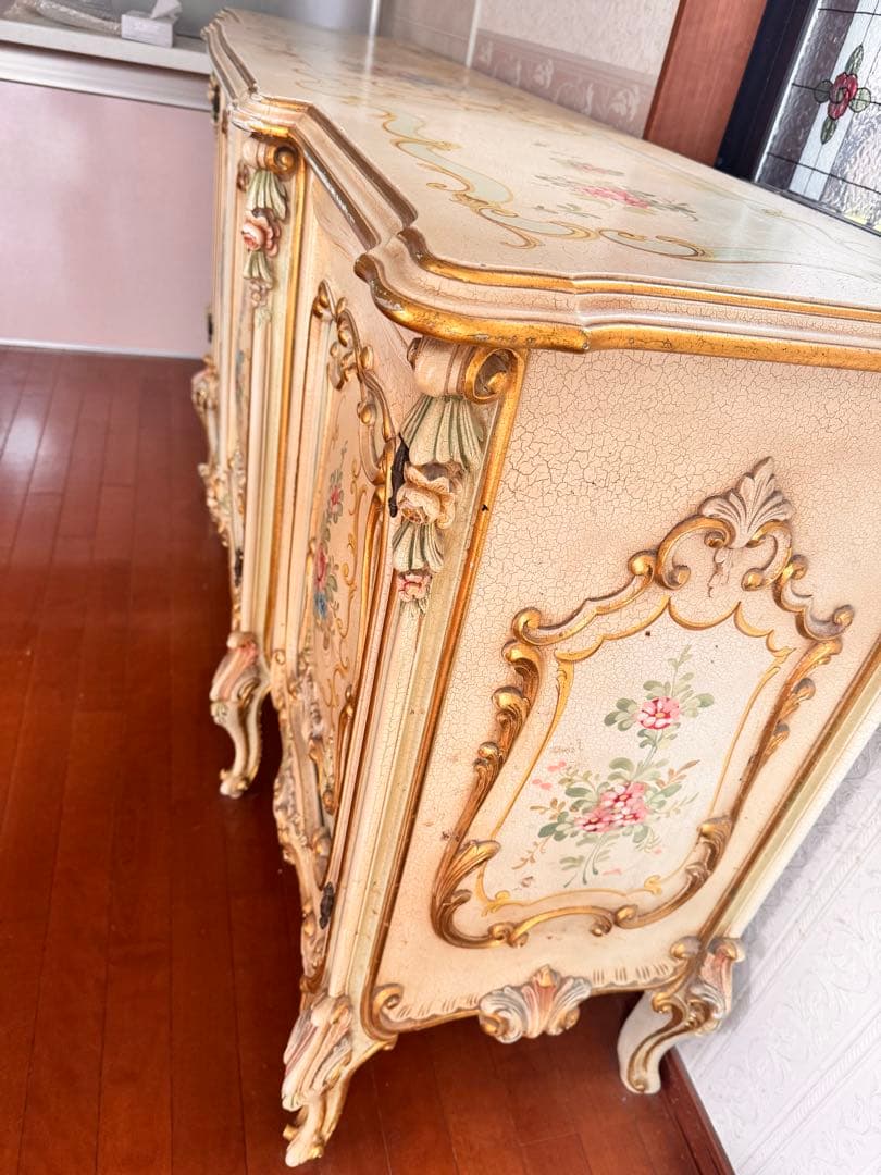 姫系アンティーク　特価　ロココ　高級イタリア　チェスト　タンス　シリック❓