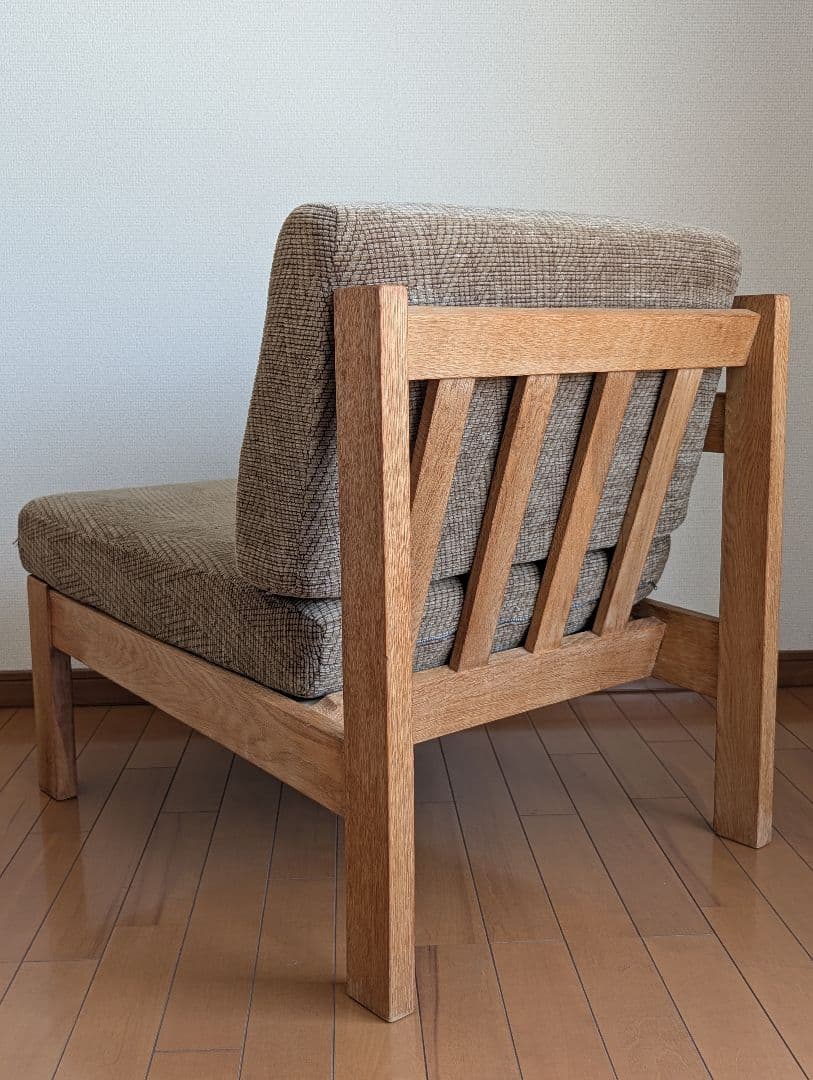 のんき大将　北欧ヴィンテージソファ　オーク　右アーム