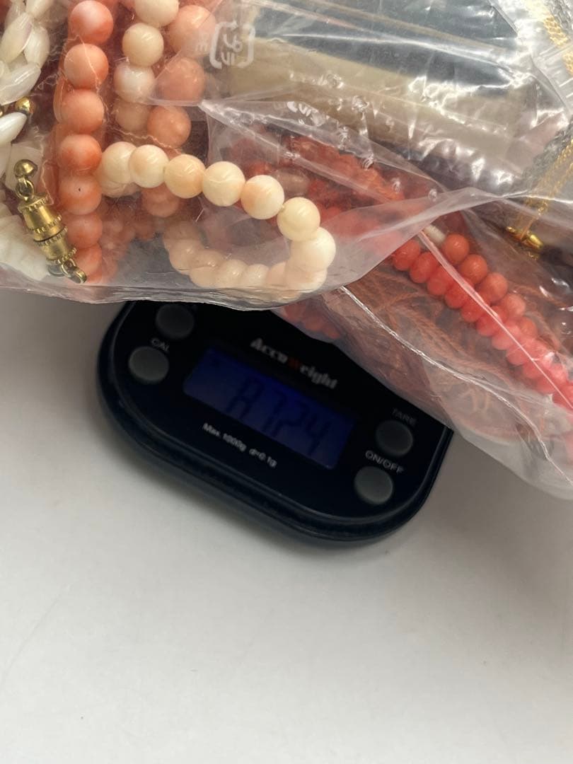 珊瑚　赤珊瑚　アクセサリー　大量　約860g