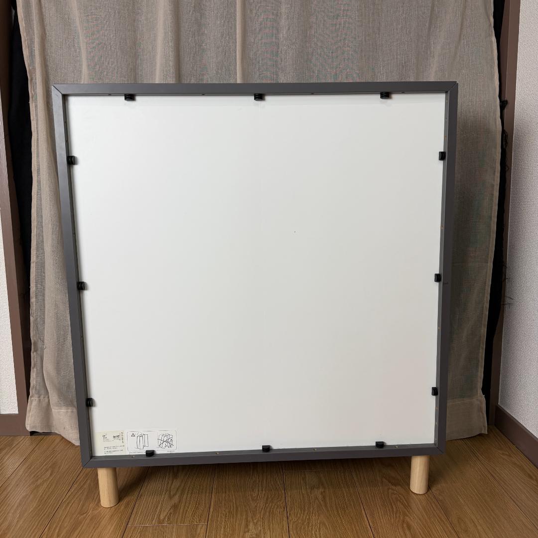【完成品】IKEA EKET エーケト キャビネット　グレー　足付き