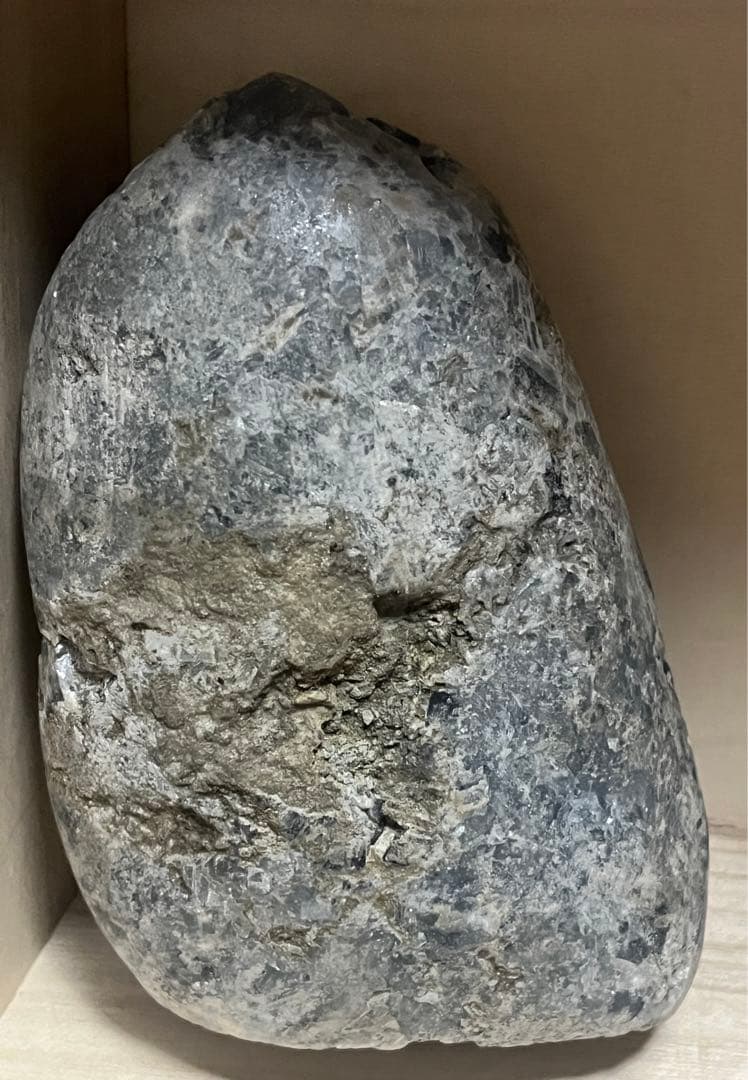 セレスタイト 置物 原石 クラスター 天然結晶 ジオード たまご 1.6kg