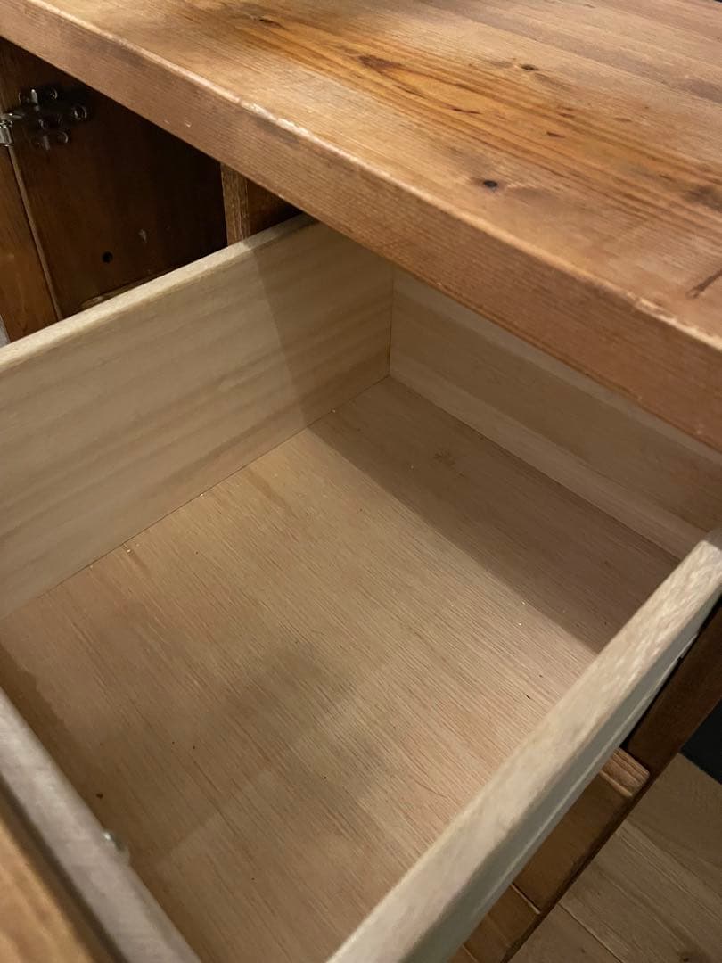 NEALD 無垢カップボード キャビネット ブラウン