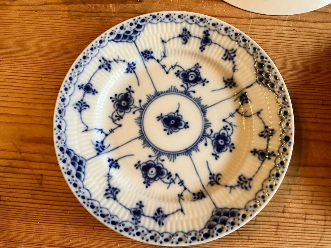 ロイヤルコペンハーゲン ブルーフルーテッドハーフレース　17プレート×5