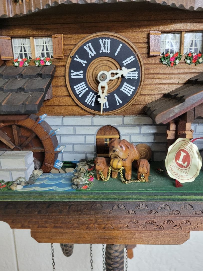 希少　ヴィンテージ　スイス製　重錘式　鳩時計